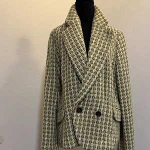 Gently used - Banana Republic Stylish Houndstooth Blazer